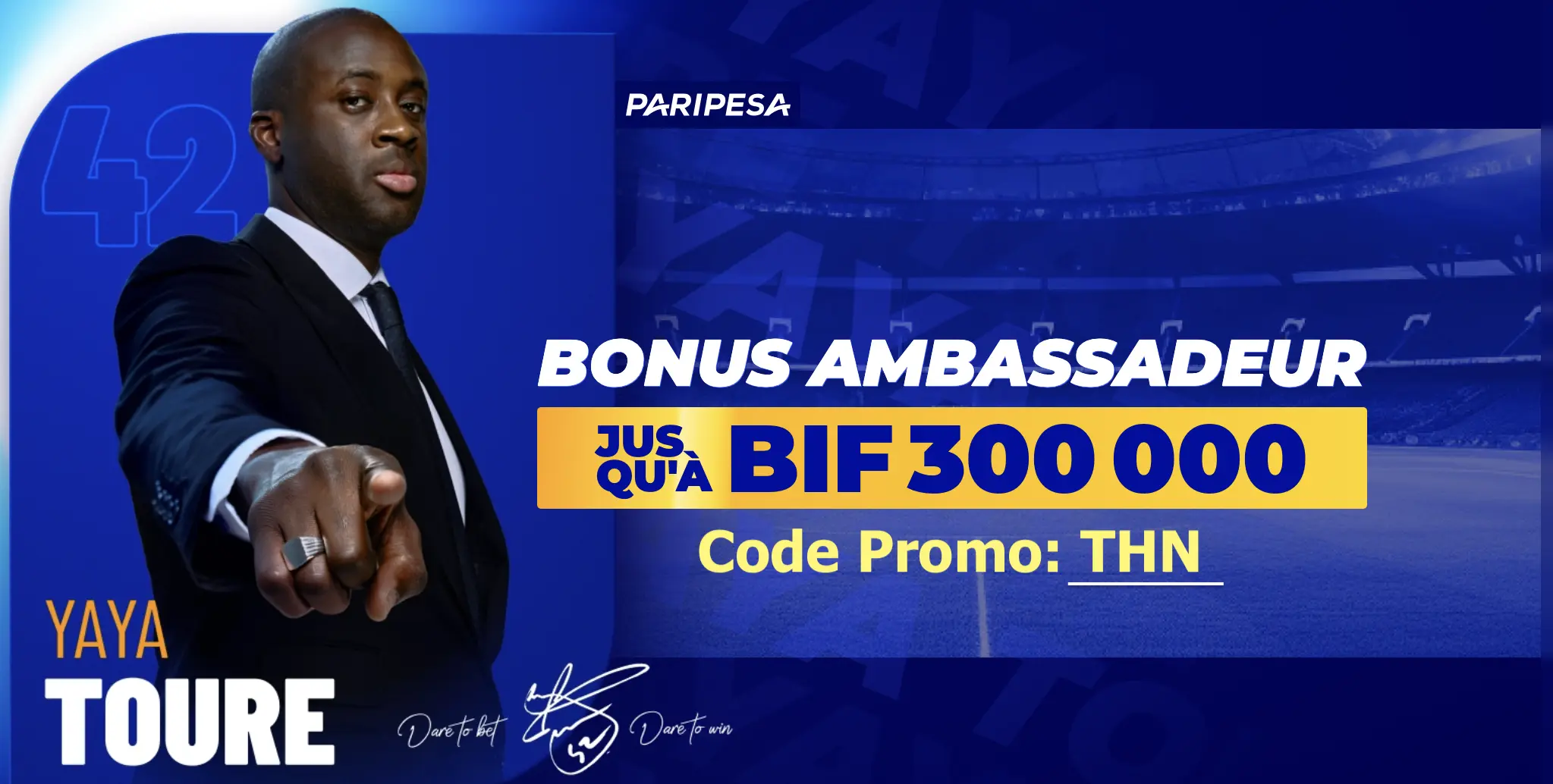 Bonus d’inscription Paripesa Burundi
