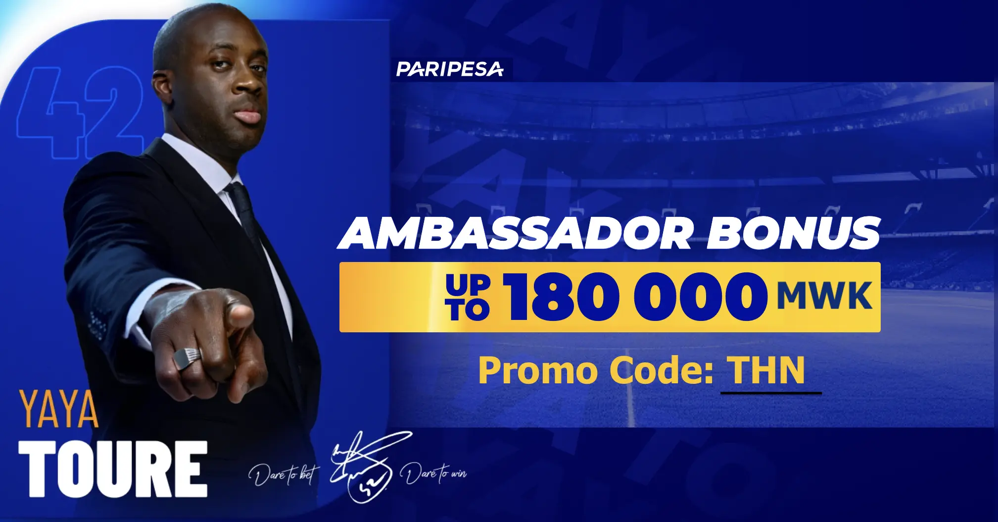 PariPesa Malawi welcome bonus registration page