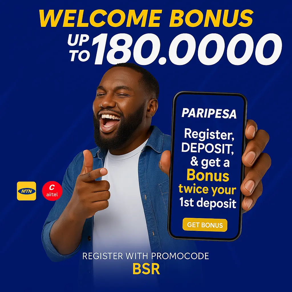 Paripesa Rwanda Registration Bonus Offer