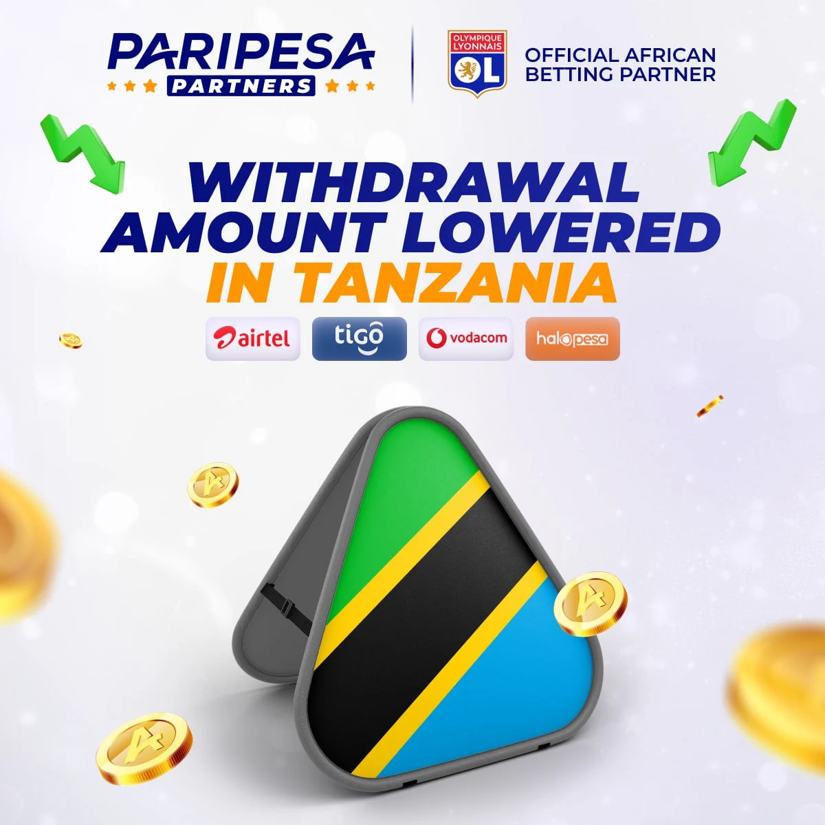 Paripesa Tanzania Withdrawal limits reduced